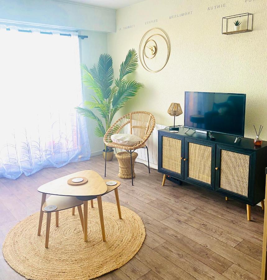 Studio Entre Mer Et Dunes Avec Balcon Vue Laterale Mer 50M Plage Pour 3 Pers Wifi Menage Compris Fort-Mahon-Plage Εξωτερικό φωτογραφία