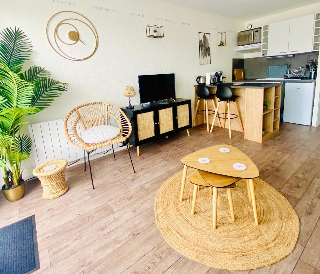 Studio Entre Mer Et Dunes Avec Balcon Vue Laterale Mer 50M Plage Pour 3 Pers Wifi Menage Compris Fort-Mahon-Plage Εξωτερικό φωτογραφία