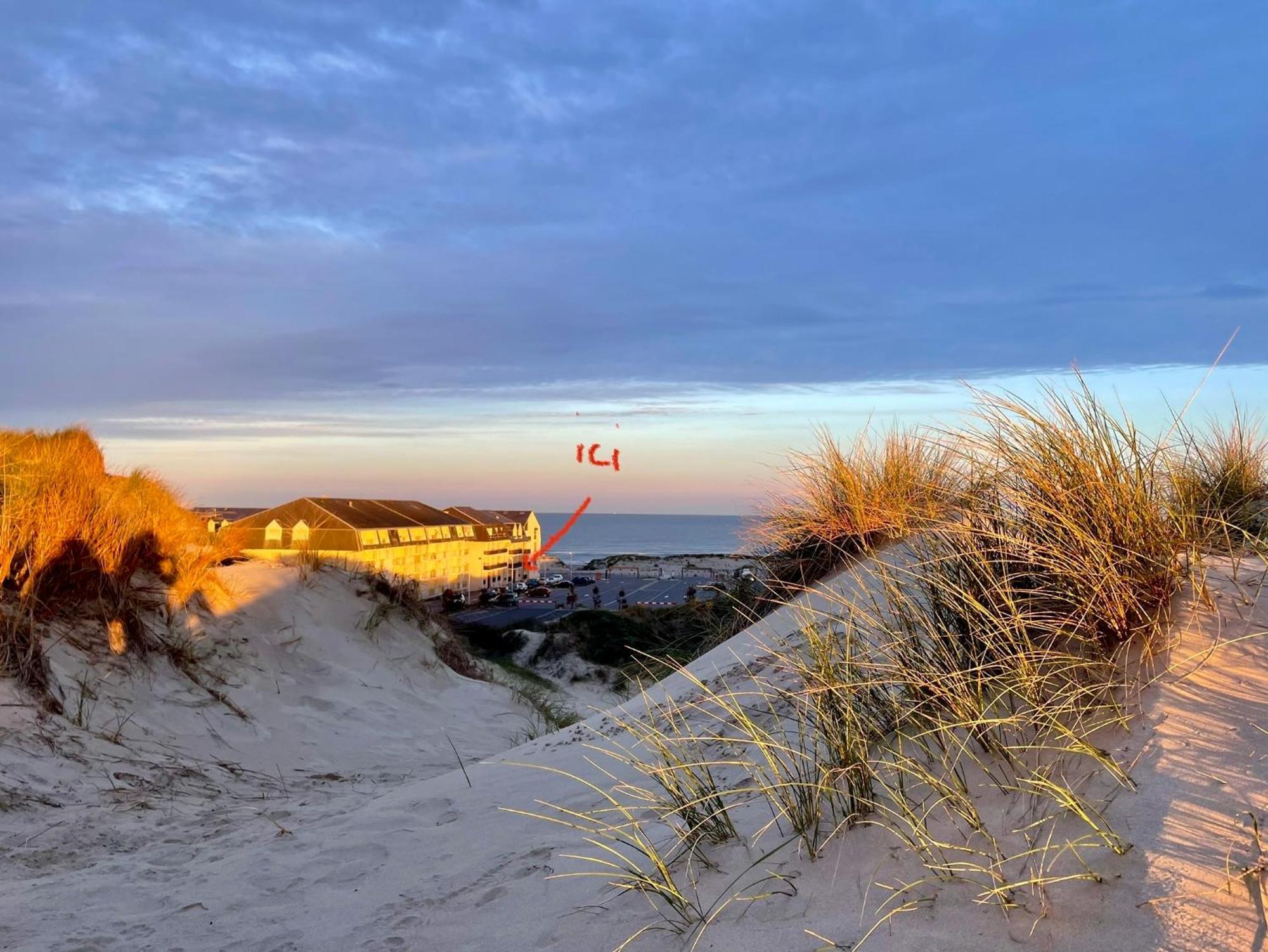 Studio Entre Mer Et Dunes Avec Balcon Vue Laterale Mer 50M Plage Pour 3 Pers Wifi Menage Compris Fort-Mahon-Plage Εξωτερικό φωτογραφία